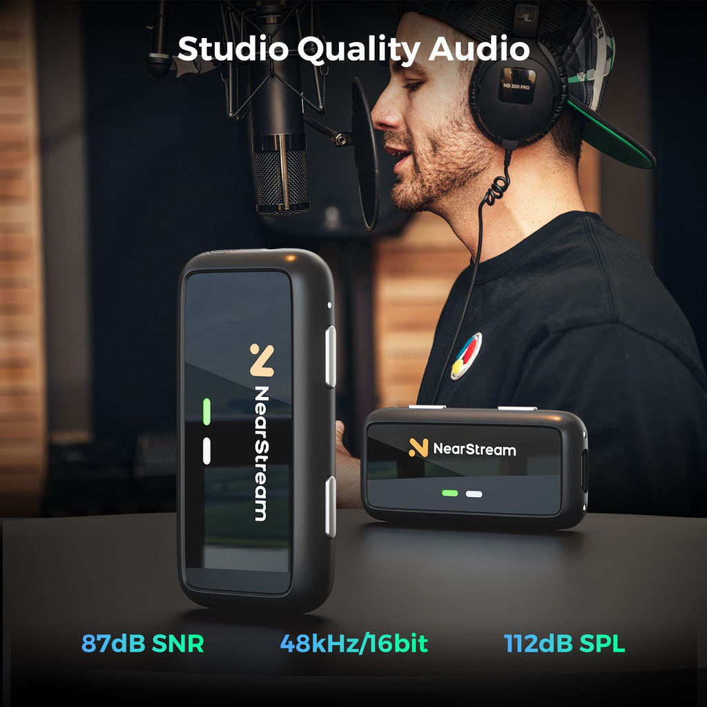 Premium Multi-Purpose Wireless Microphone for iPhone, Android, PC/Mac and DSLR Camera