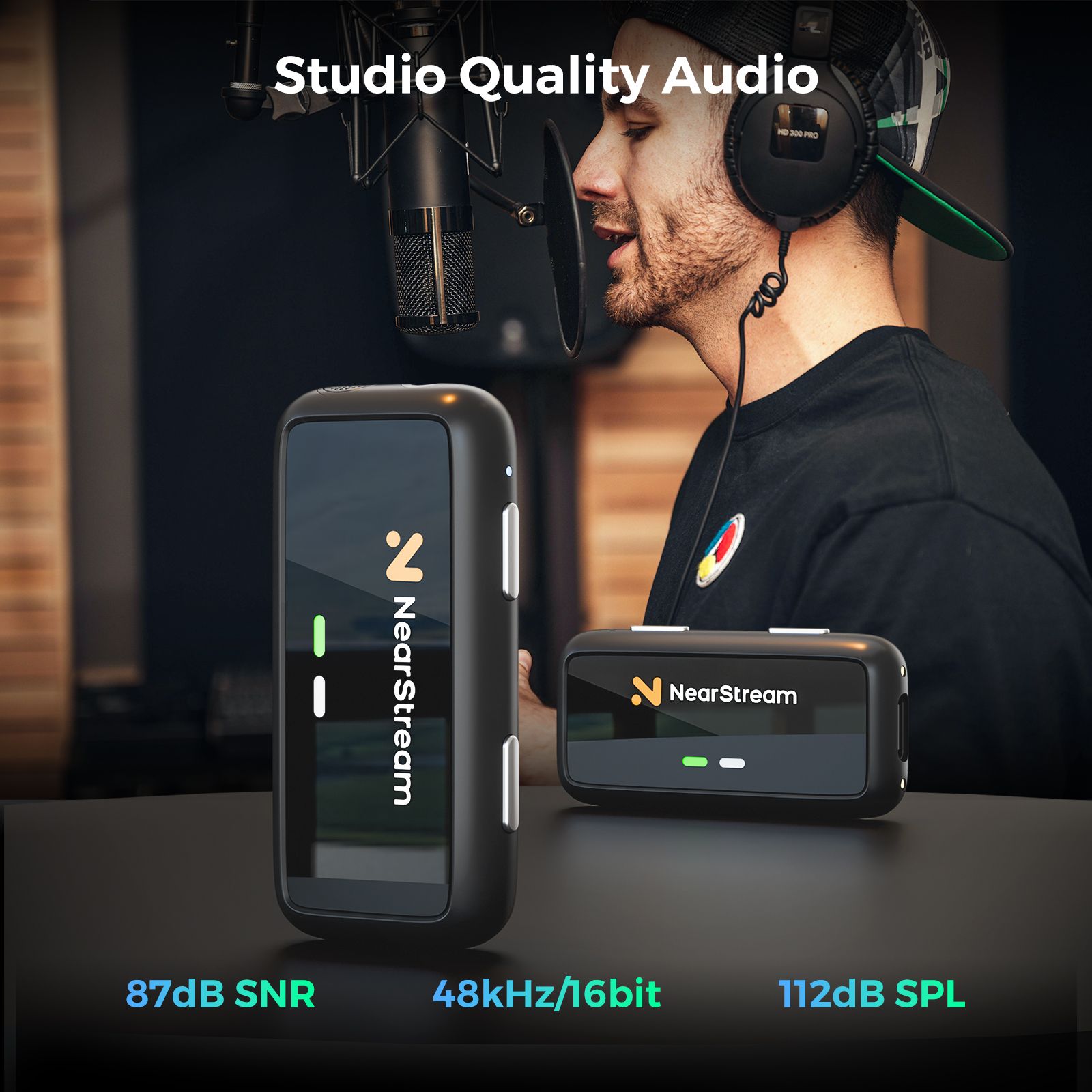 Premium Multi-Purpose Wireless Microphone for iPhone, Android, PC/Mac and DSLR Camera