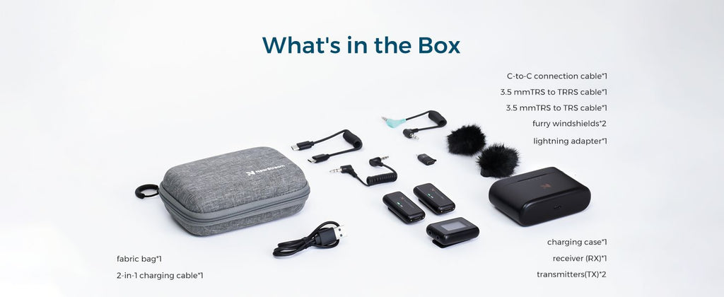 Premium Multi-Purpose Wireless Microphone for iPhone, Android, PC/Mac and DSLR Camera